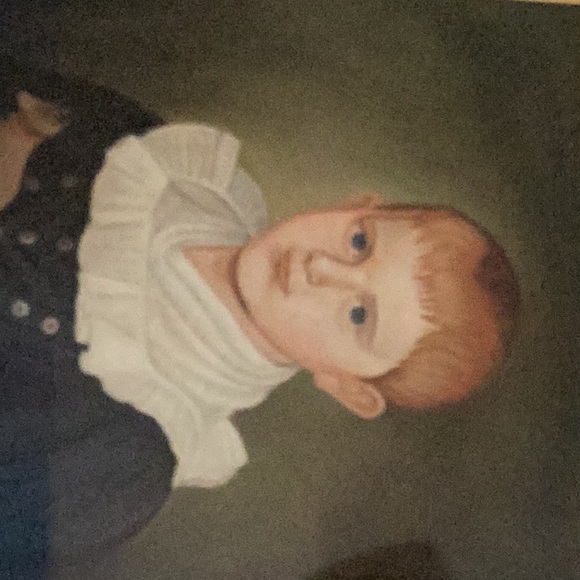 FolkArt Oil Painting Portrait Judged - Picture 14 of 16